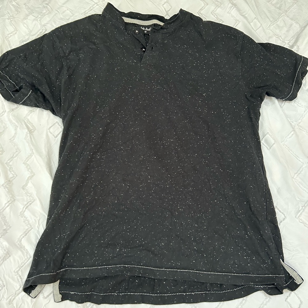 Medium 3 button shirt, navy blue